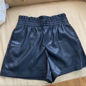 Zara Faux Leather Shorts